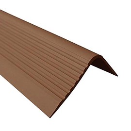 Proper Tools Stair Anti Slip Nosing Rubber Angle Step Edge RGPD - 1500mm - Brown
