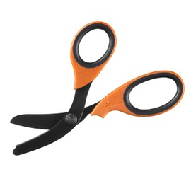 XSHEAR 7.5” Extreme Duty Trauma Shears. Tough and Durable Medical Scissors for The Paramedic, EMT, Nurse or Any Emergency Healthcare Provider Orange/Black