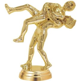 Crown Awards 11 Inch Male Wrestling Trophies, Double Male Wrestling Throw Trophy with Customized Engraving