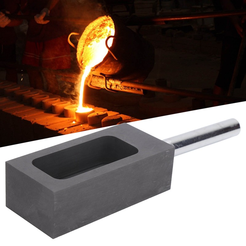 Graphite Ingot Mold with Handle Casting Melting Mold for Gold