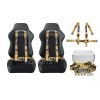 TANAKA 2 X TANAKA UNIVERSAL KHAKI 4 POINT BUCKLE RACING