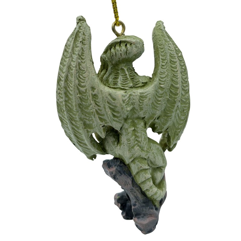 Cthulhu Octopus Sea Monster Creature on Rock Christmas Tree Ornaments