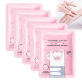 Pack of 5 Nourishing Hand Care Hand Mask, Moisturising Glove Anti-Ageing Moisturising Hand Care Exfoliating Hand Masks for Women and Men, Repair for Damaged and Cracked Hands