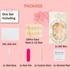 24Pcs Gradient Pink Press on Toenails - Short Square False