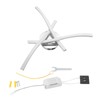 18W 105LED Ceiling Light Wavy Ceiling Lamp for Living Room