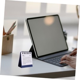 NUOBESTY 2025 Mini Calendar Tabletop Calendar Desktop Calendar Stand up Desk Calendars Daily Calendar 2024 Flipping Calendar Flip Calendar for Desk Office Desk Small Calendar Paper