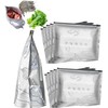 Bolsas Reutilizables de Aluminio con Cremallera,Base Ancha y Etiqueta –