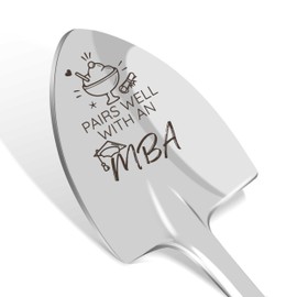 MBA Graduation Gift, Pairs Well with MBA, Graduation Gifts for Women Men, Graduation Party Supplies, Grad Party Decorations 2025, Ice Cream Scoop Shovel for Dessert Lover