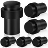 Door Stoppers, 6 Pack Black Door Stops Heavy Duty Stainless
