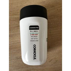 Corkcicle (2 Pack) Corkcicle Commuter Cup, 9 oz, Gloss White