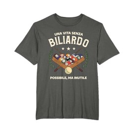 Citazione Sport Biliardo Divertente Per Giocatore Biliardo Maglietta
