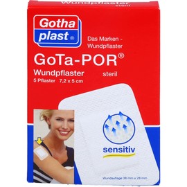 GOTA-POR Wound Plasters 5 x 7.2 cm Sterile Pack of 5