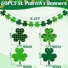 5PCS St Patricks Day Decorations, Paper St.Patrick's Day Banner, Plaid