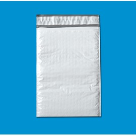 Bubble PolyMailer Padded Envelopes, Self Adhesive Sealing Strip, 9 1/2 x 14 1/2 inch, White/Grey, 100 Pack