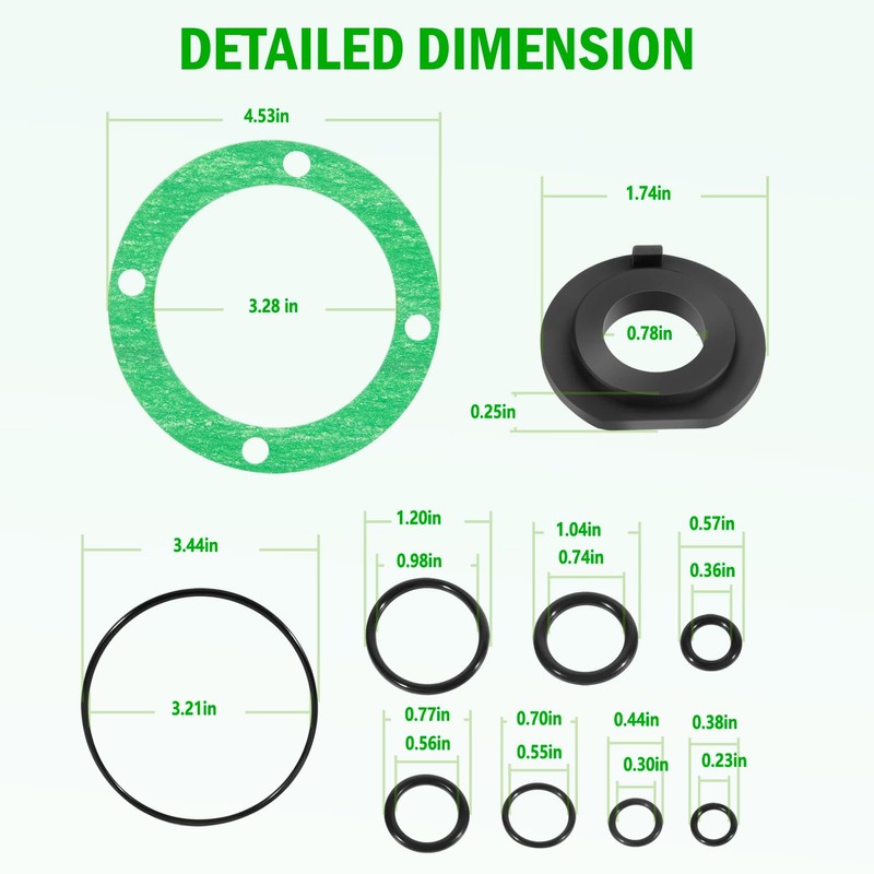 USSKYBOY HS5161 Helm Seal Kit Fit for 250/275V & 1250/1275V