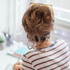 Messy Bun Hair Clip - Claw Clip Curly Wavy Hair