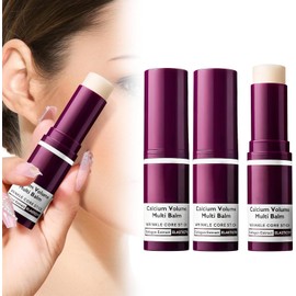 3 piezas Bálsamo Multifunción de Calcio y Colágeno | Barra De Cuidado De Ojos | Bálsamo Anti-Arrugas e Hidratante para Contorno de Ojos, Cuello y Rostro | Tratamiento Reafirmante que Mantiene la Piel Húmeda y Suave (Estilo I)