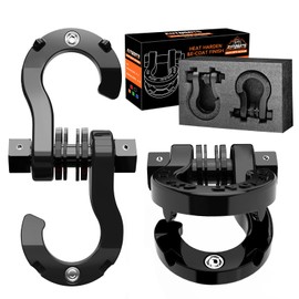 AUTOBOTS D Ring Shackles D Rings Heavy Duty 66138lb Break Strength with 7/8 Pin Tow Hooks for Towing & Off Road Recovery Accessories Black