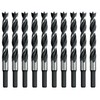 Wood Brad Point Drill Bit Set 3/8 in. 10Pcs Spur