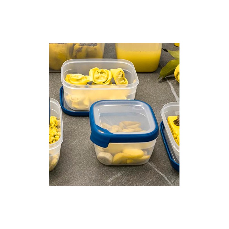 KETER Retractable Containers, Plastic (100% Recycled Polypropylene), Dark Blue, Eco