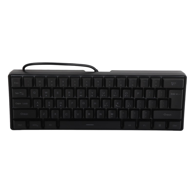Mechanical Keyboard 61 Keys RGB Backlight Ultra Thin Portable Wired