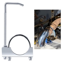 3 Inch Exhaust Clamps with Hanger,Rust-Proof Muffler Clamps for Hanging and Fixing Exhausts Pipes or Mufflers,Heavy Duty Universal Exhaust Hangers Car Tools for Cars,SUVs,Trucks (3")