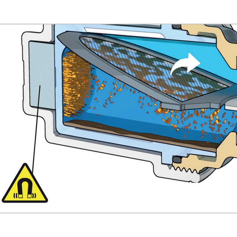Altecnic Caleffi XS Under Boiler Magnetic Filter 22mm 545912