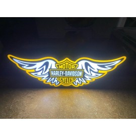 Kronos Works Harley Davidson 3D Printed Light Up LED Lamp Light 12x6x3 inch