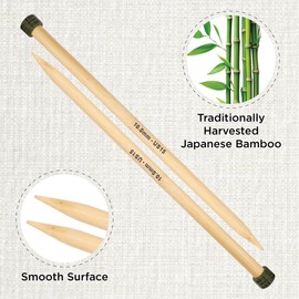 KnitPro Bamboo Single-Pointed Needles 33cm 10.00mm - 3pcs