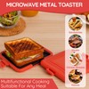 Microwave Toastie Sandwich Maker, Sandwich Toast Maker Press,Toast Panini Press,Dishwasher