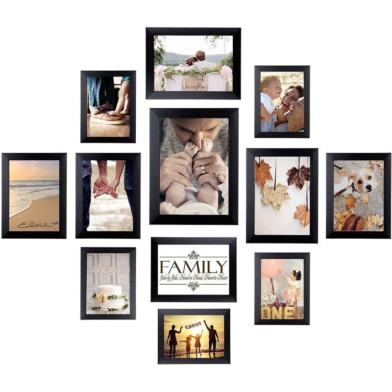 Black Photo frame Multi Pack Different Sizes A1 A2 A3
