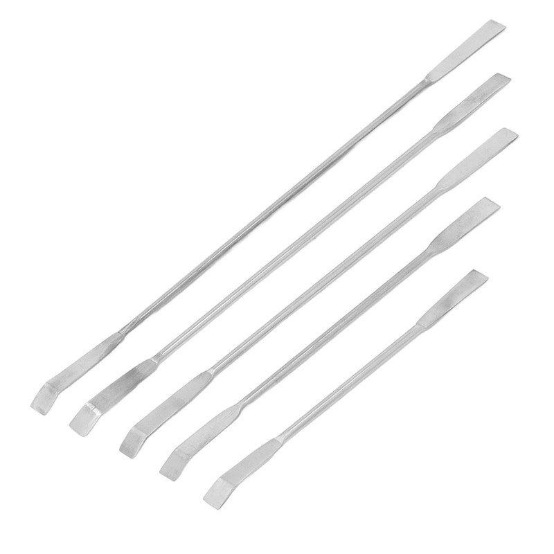 Fockety 12Pcs Stainless Steel Lab Spatula, Micro Scoop Set, Lab