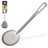 Alpine Cuisine Stainless Steel Skimmer Spoon 13 Inch - Rustproof,