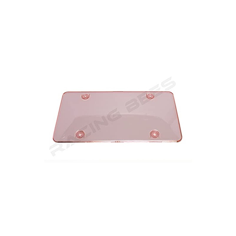 Racingbees Car Concave License Plate Cover Multi Color (1 Set