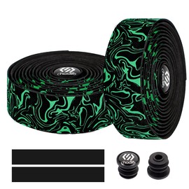 Chooee Bicycle Handlebar Tapes, 2 Rolls Handlebar Tape for Road Bike, Green