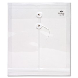 Sparco 02013 Poly Envelope,Letter,Top Opening,1" Expansion,Clear