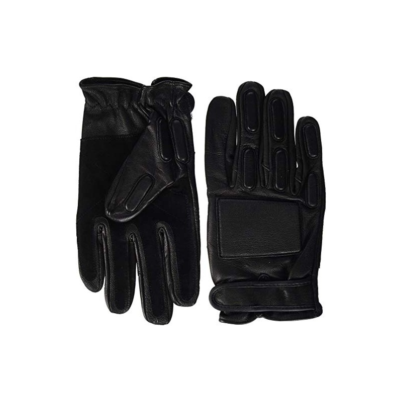 Men's Black Genuine LEATHER UNIFORCE Tactical GLOVES sizes 7,8,9,10,11 (S