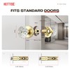 Heittis 4 Pack Passage Glass Door Knobs,Passage Function Interior Door