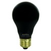 Sunlite 01096 Incandescent A19 Black Light Bulb, 75 Watts, E26