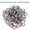 100 Sets Grommet Eyelet Tools Kits Metal Eyelet Punch Set