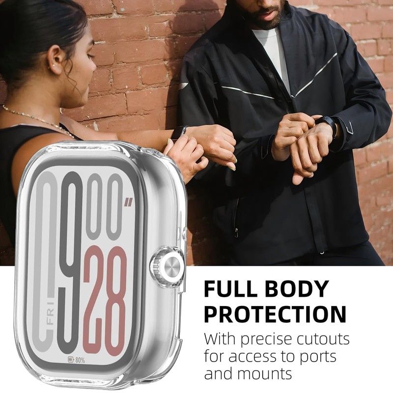 USTIYA Funda para Redmi Watch 5 Case Carcasa Screen Protector