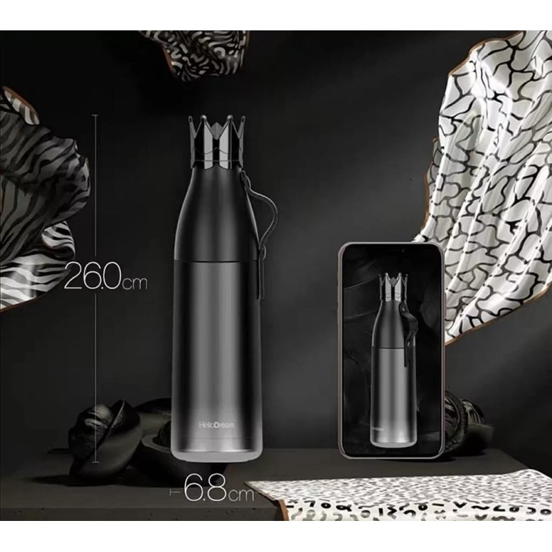 Yuqing Termo Acero Inoxidable Princesa Con Tapa En Forma De