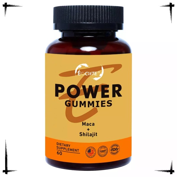 Unbranded Power Gummies Maca + Shilajit Enhances Energy and Stamina