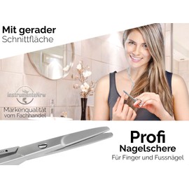 Professional Stainless Steel Nail Scissors with Straight Cutting Surface