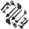 SCITOO 10pcs Suspension Kit Front Inner Outer Tie Rod End