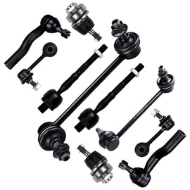 SCITOO 10pcs Suspension Kit Front Inner Outer Tie Rod End Front Rear Sway Bar Link Front Upper Ball Joint Fit 2006-2010 For Ford Fusion 2007-2009 For Lincoln MKZ 2006 Zephyr