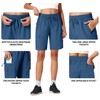 Ksmien - Pantalones cortos cargo para mujer, de secado rápido,