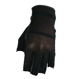 HJ GLOVES Women's Black Solaire Half Length Golf Glove, Small, Right Hand