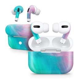DesignSkinz - Compatible with AirPods Pro 2 - Skin Decal Protective Scratch Resistant Vinyl Wrap - Pastel Marble Surface