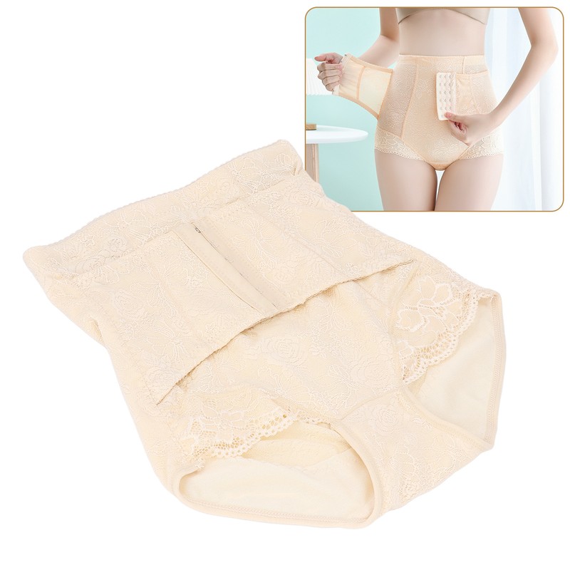 Postpartum Underwear Middle Waist 2 Layers Hook and Eye Breathable